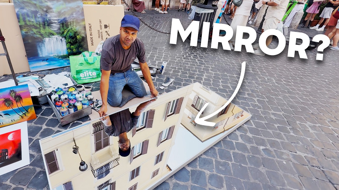 I Asked a Street Artist to Paint my Giant Mirror for €100...