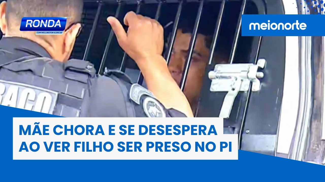 Mãe chora ao ver filho preso em operação policial | Ronda