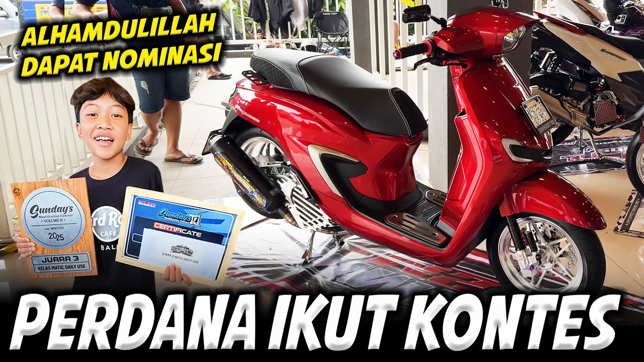 DI LUAR DUGAAN!!😱 PERTAMA KALI DIMAS IKUT KONTES MODIFIKASI MOTOR, ALHAMDULILLAHH ADA CINTANYA😍😍
