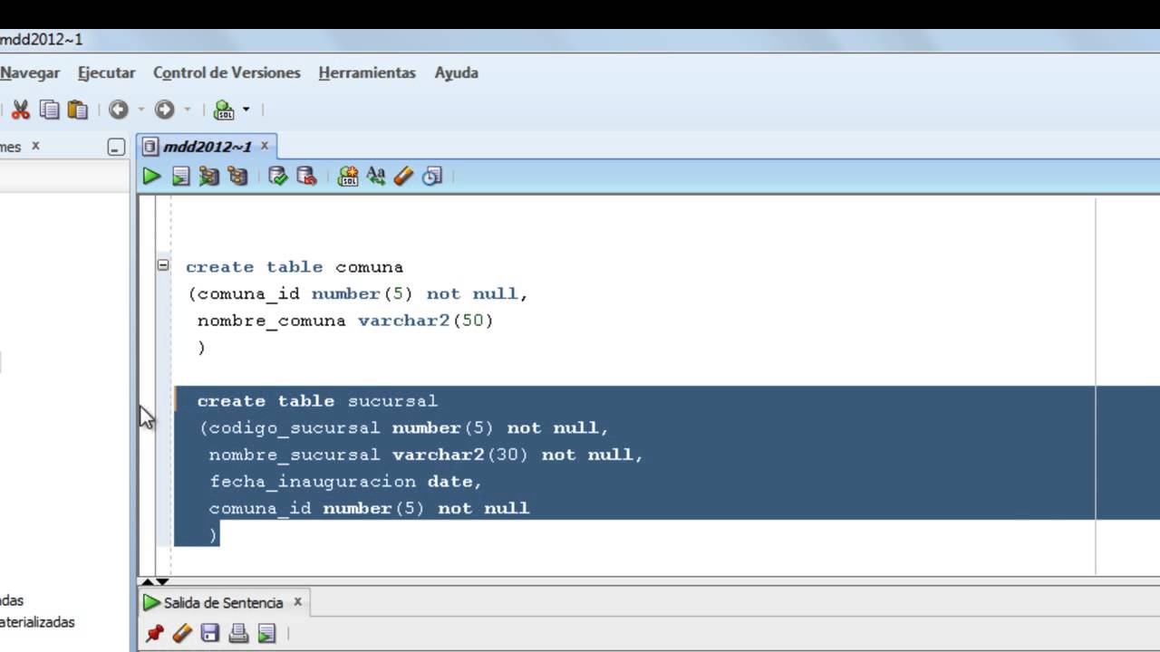 SQL - Lenguaje de Definición de Datos (DDL)