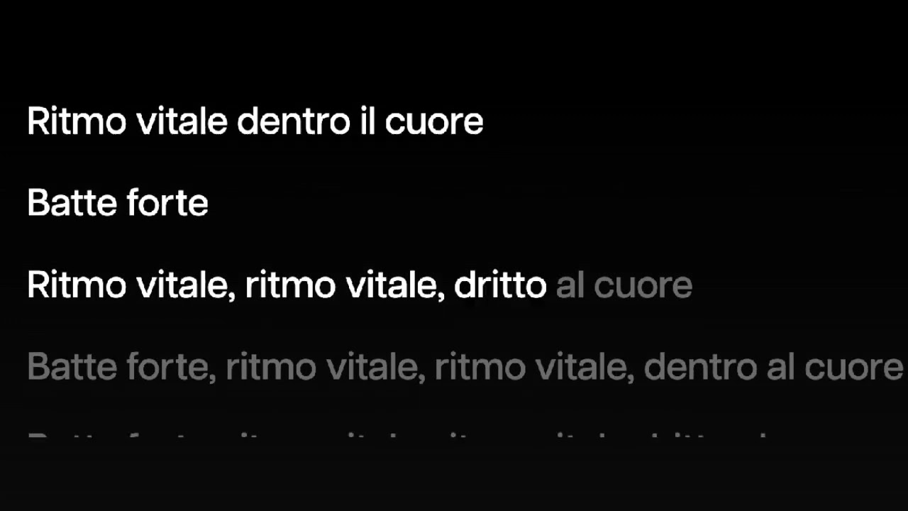 Ritmo Vitale (Ambra) - KARAOKE (con cori)