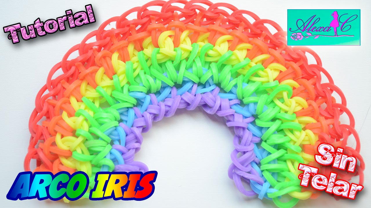 ♥ Tutorial: Arcoiris de gomitas (sin telar) ♥