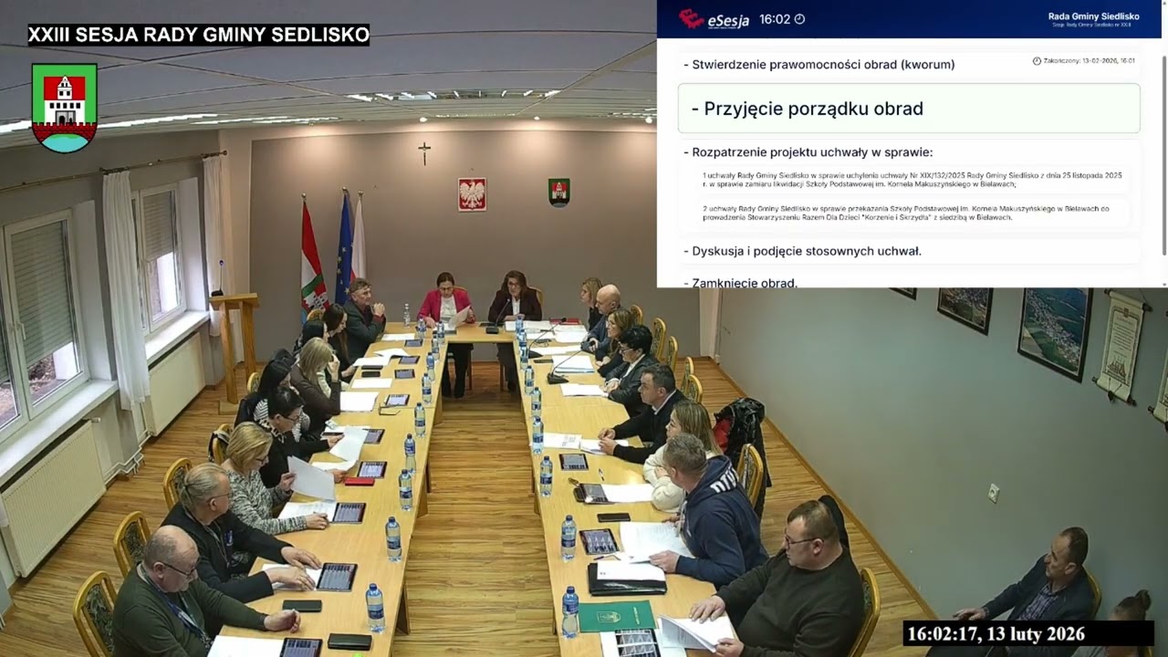 XXIII Sesja Rady Gminy Siedlisko cześć I