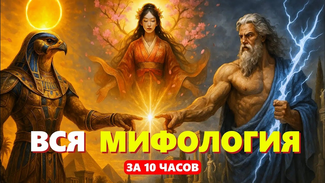 Лекция для сна 🌙 ВСЯ МИФОЛОГИЯ ДРЕВНОСТИ за 10 часов 🌌 Египет, Греция, Япония и другие