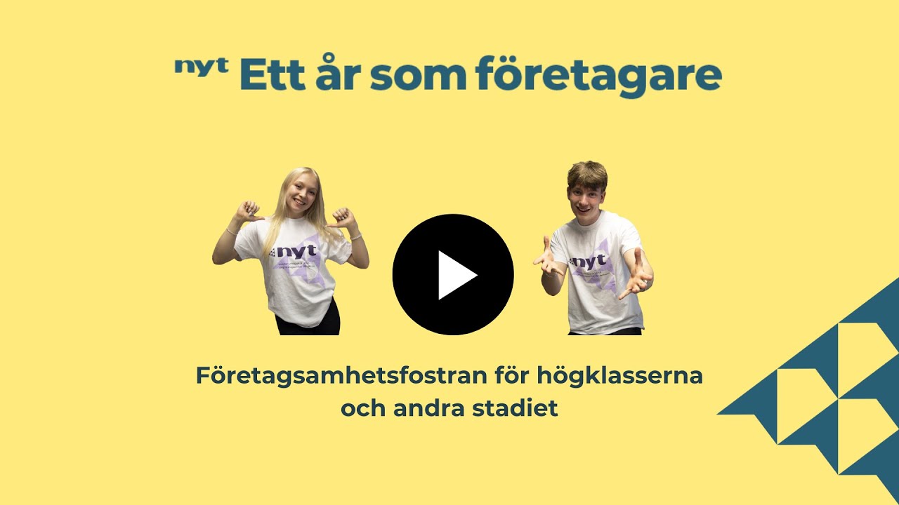 Ett år som företagare introduktion - Ung företagsamhet och ekonomi NYT