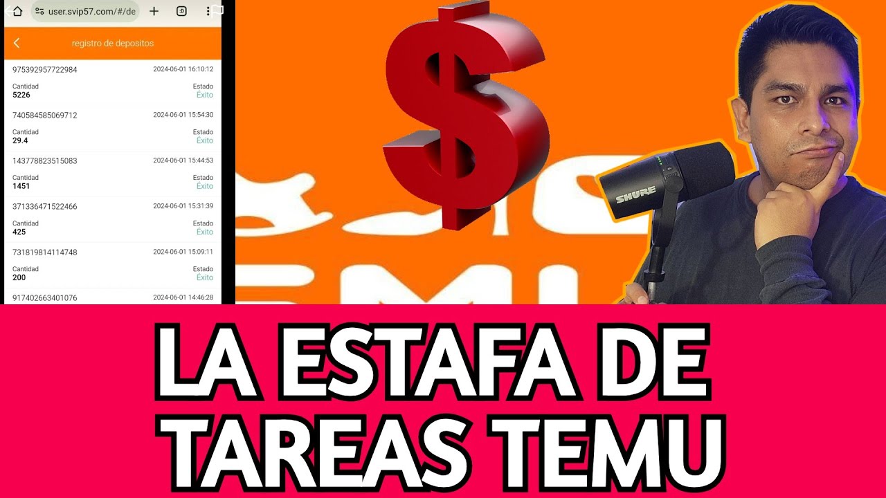 La ESTAFA de TAREAS TEMU para ganar dinero y te llegan los mensajes a tu WhatsApp, TELEGRAM o SMS