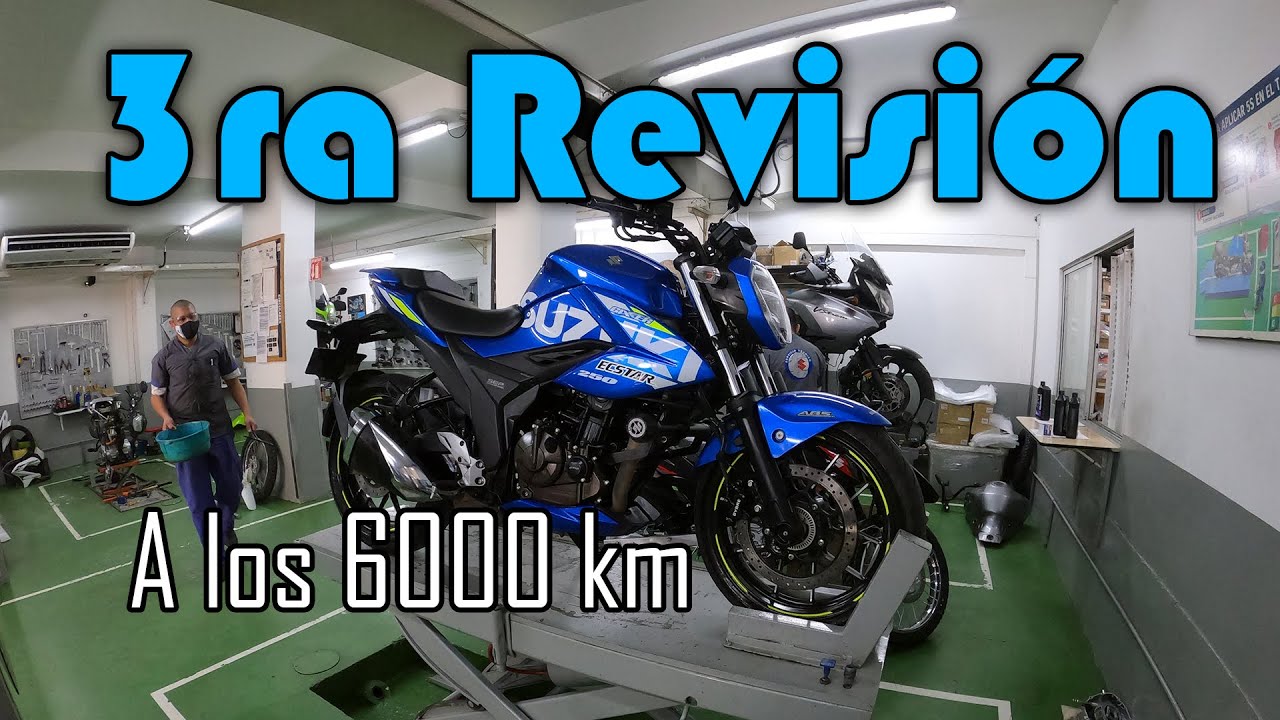 TERCERA REVISIÓN Gixxer 250 en la Suzuki | ¿Qué tanto le hacen a los 6000 km?