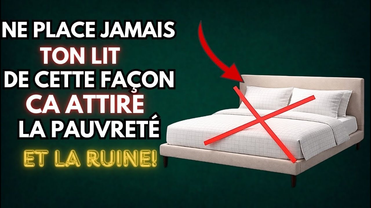 Ne place JAMAIS ton LIT de CETTE MANIÈRE ou tu éloigneras l’Argent et la Bonne Fortune  | ISLAM