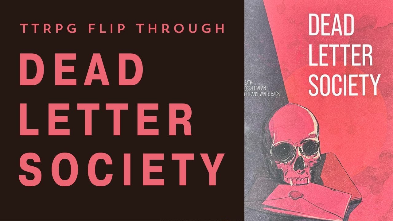 TTRPG Flip Through #13: Dead Letter Society #ttrpg #duetrpg #vampire #flipthrough #letterwriting