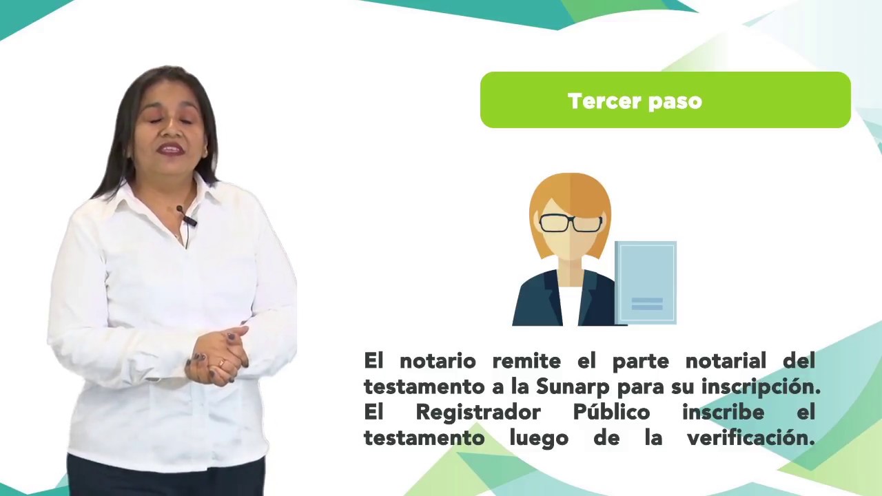 ¿Cómo registrar un testamento en la Sunarp?