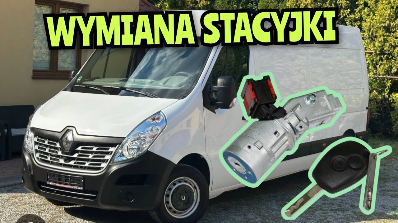Jak wymienić stacyjkę RENAULT MASTER 3 III OPEL MOVANO B wymiana stacyjki nissan nv400 