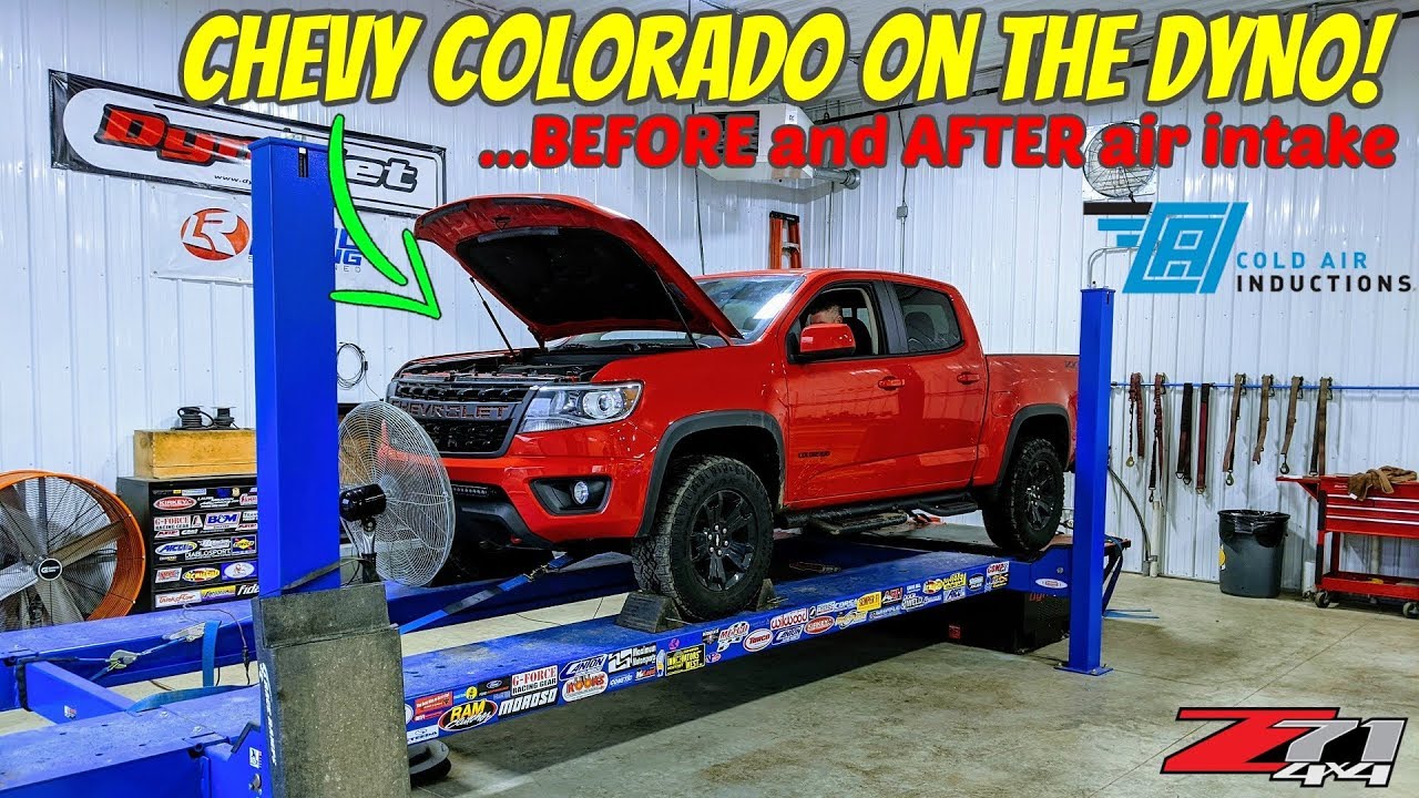 Does a COLD air intake add POWER to your Chevy Colorado?! Dyno before AND after!