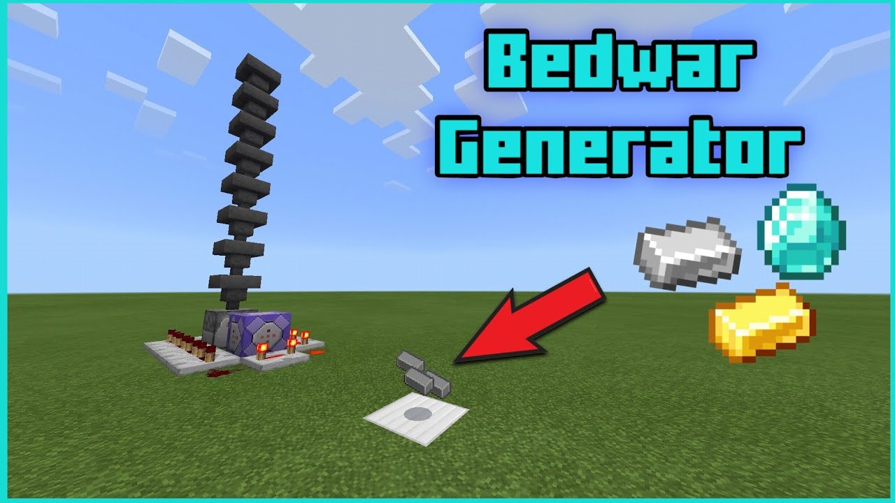 How to make Bedwars Generator in Minecraft - Working! no mods