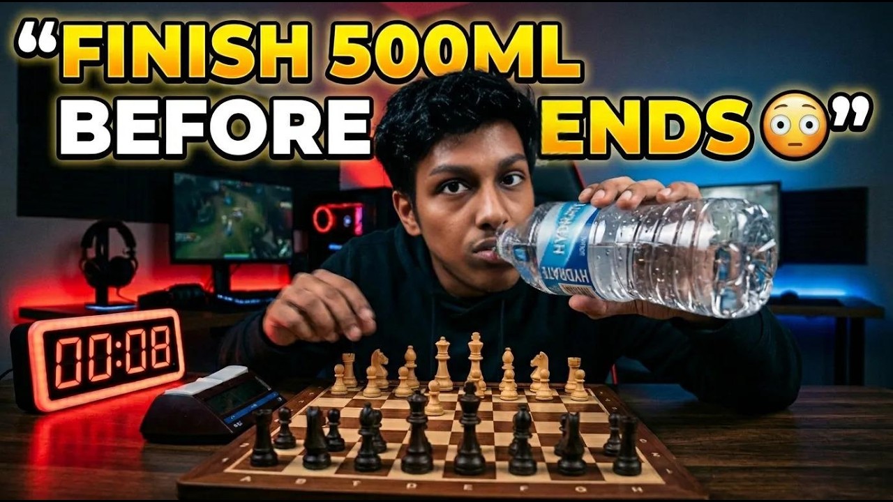 500ml Challenge During Bullet&hellip; 😳♟️