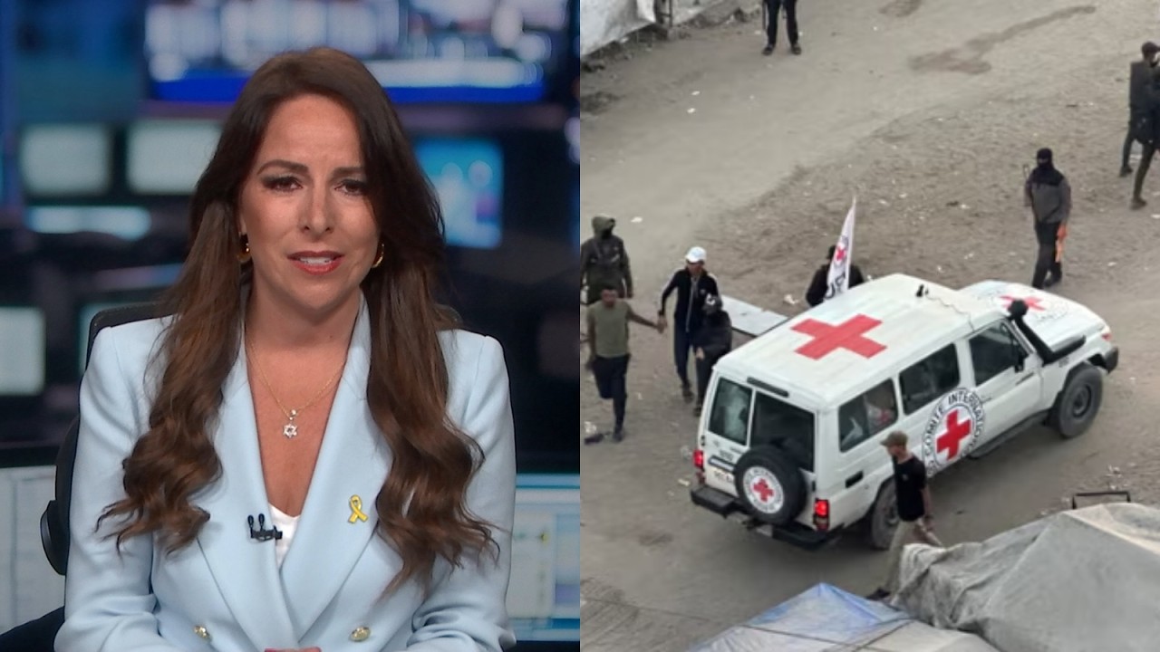 TV host breaks down in tears as Israeli hostages released