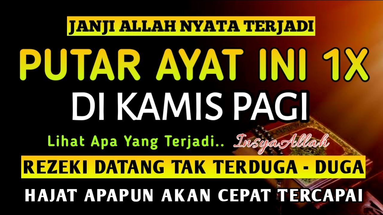 Bacaan Dahsyat! Satu Kali Putar Bisa Datangkan Kekayaan