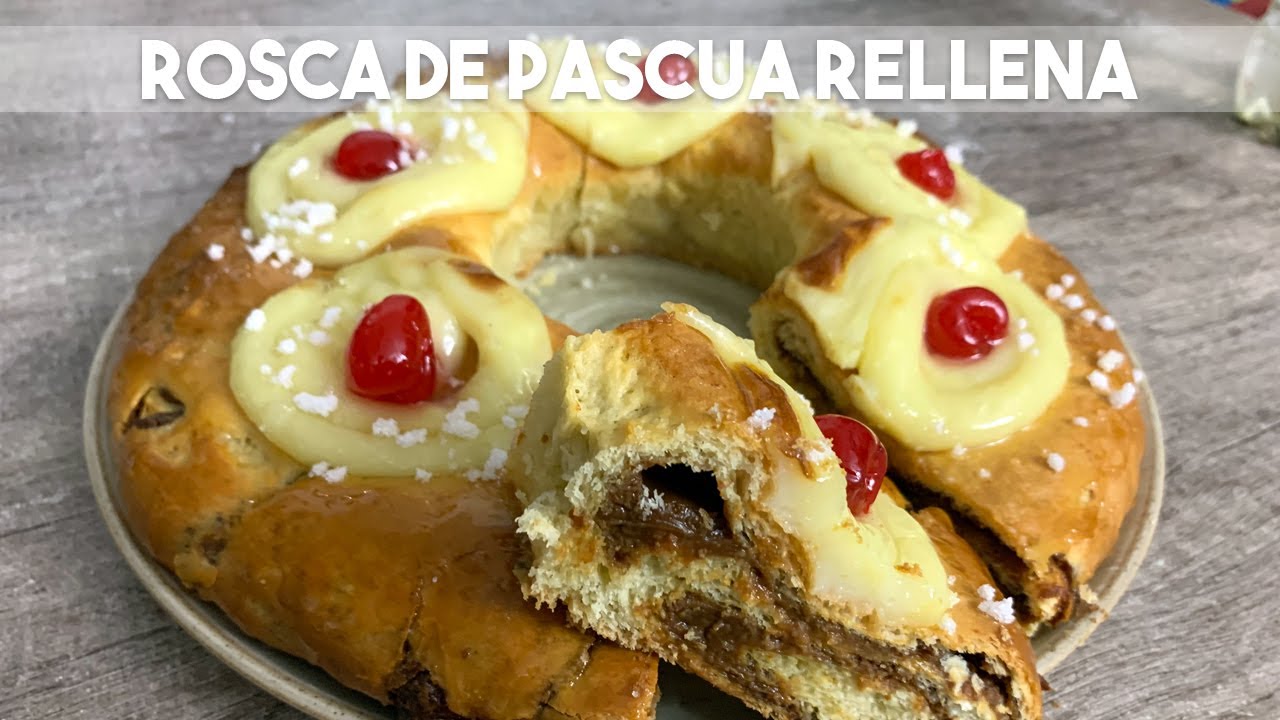 ROSCA DE PASCUA RELLENA DE DULCE DE LECHE