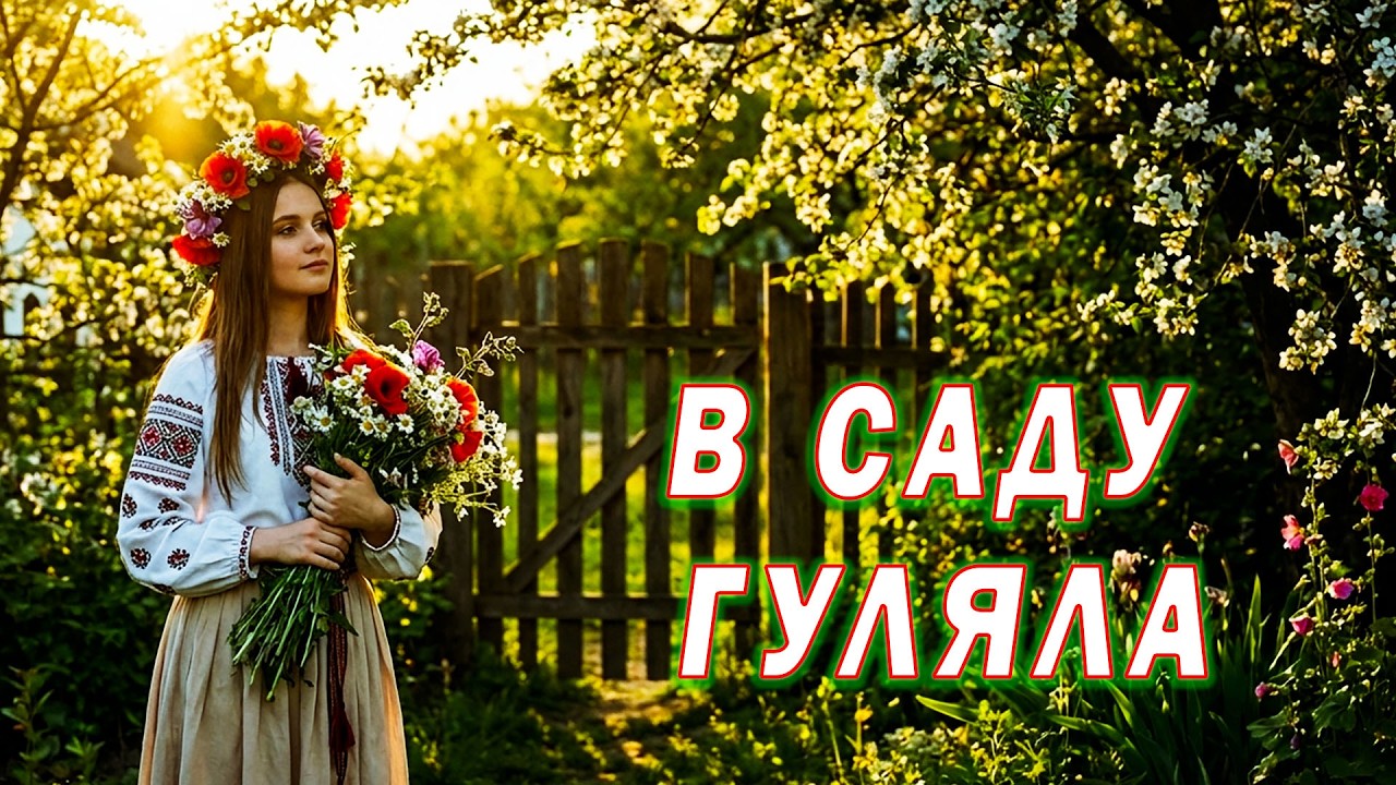 В Саду Гуляла, Квіти Збирала 🌸РОК версія 🎸 Українські народні пісні 🎶