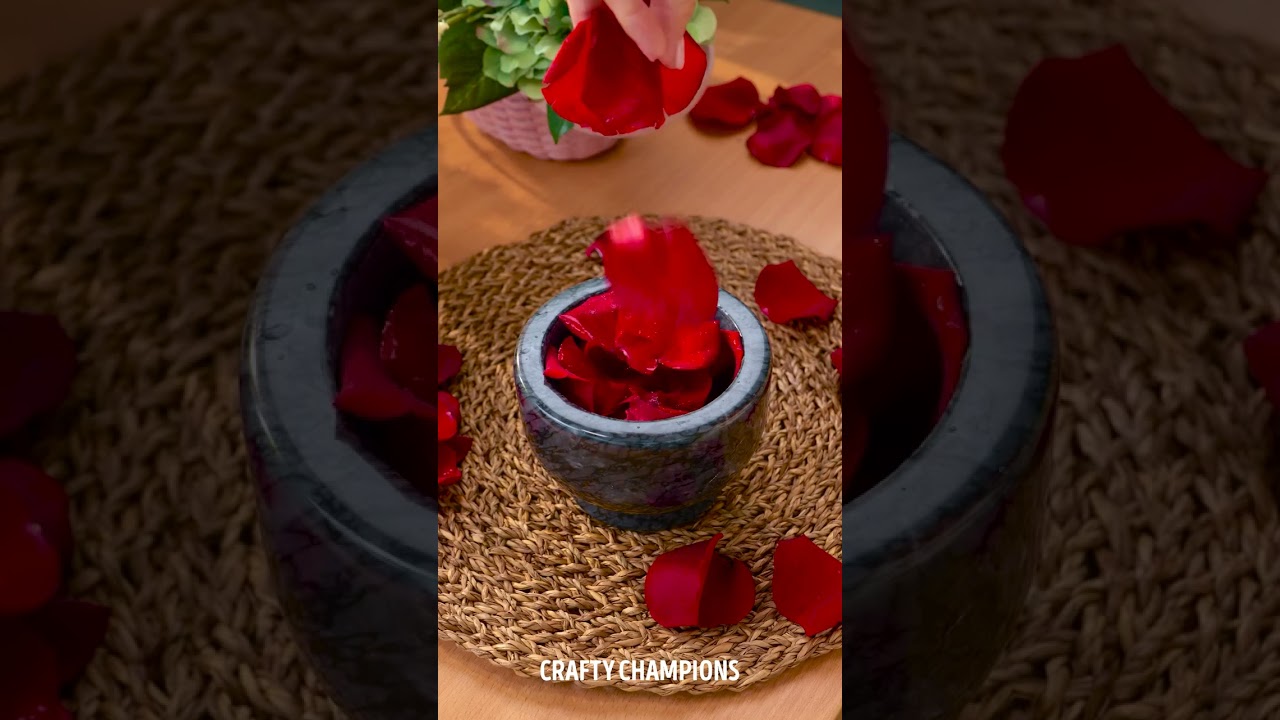 Rose Petal Magic Creates Perfect Natural Lipstick! 🌹