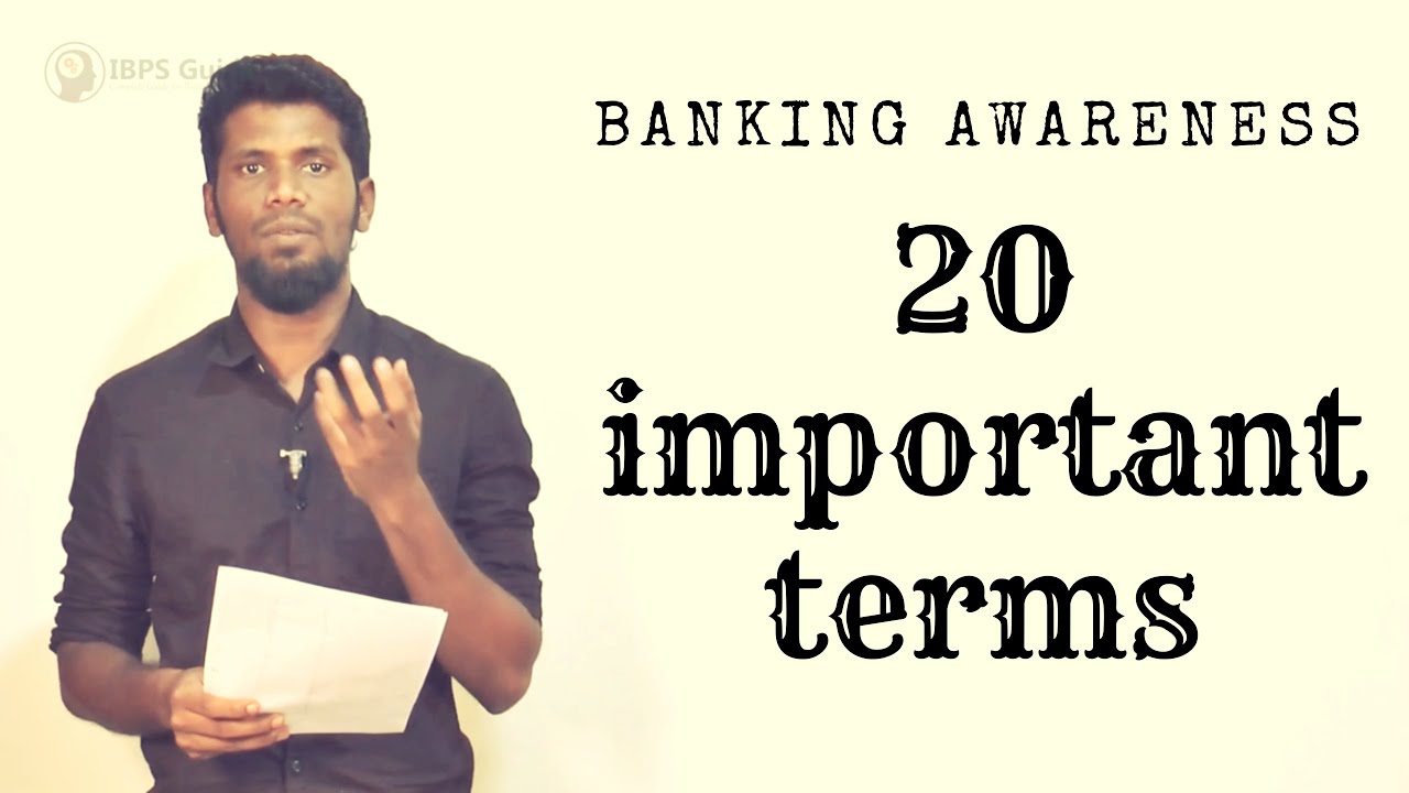 20 Important banking terms in 10 minutes | banking awareness | Mr.Jackson
