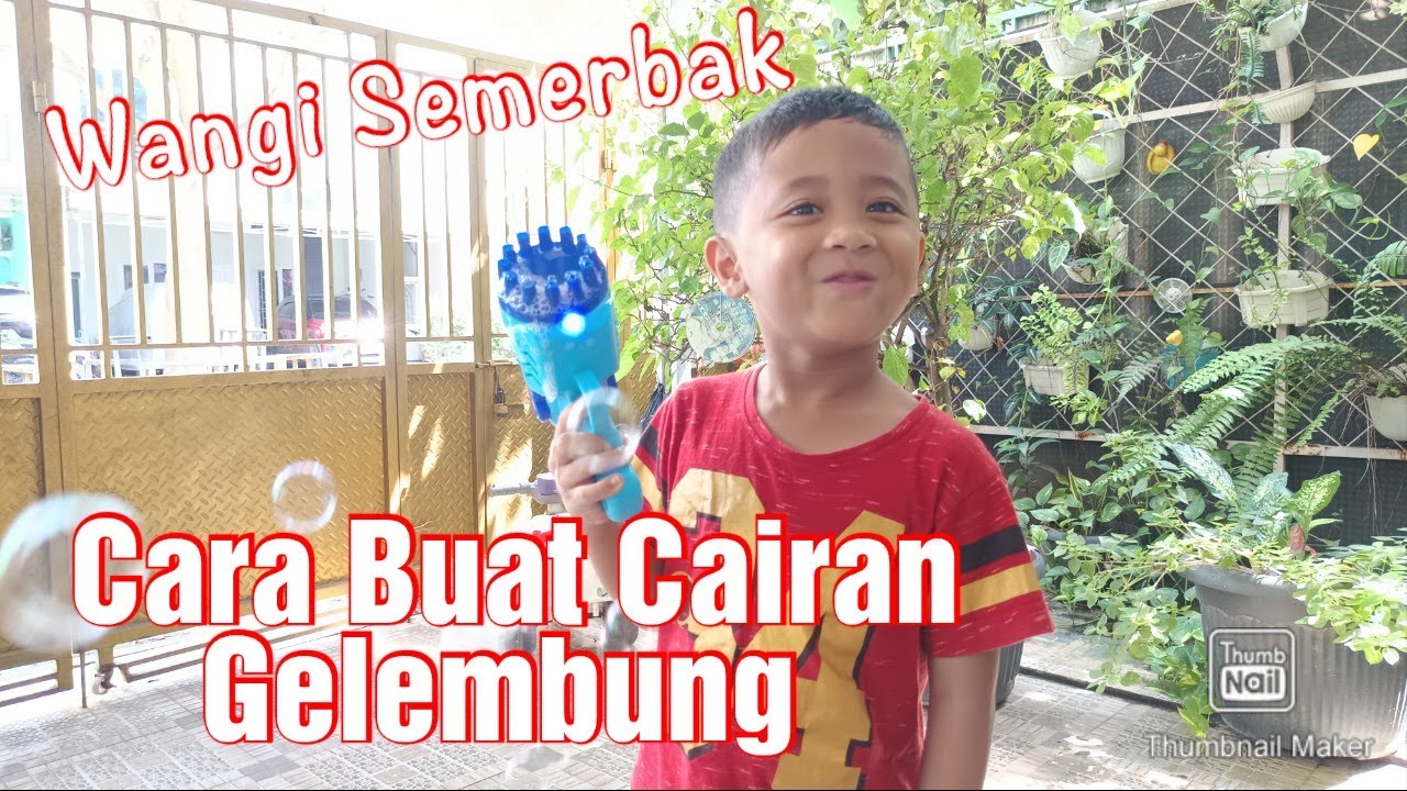 Cara Membuat  Cairan Gelembung Bubble  Gun Wangi dan Murah