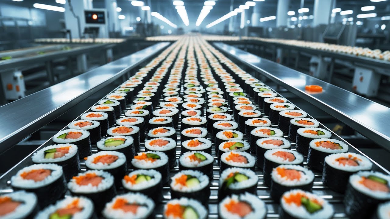 How Millions of Sushi Are Made in a Mega Factory | Modern Food Processing Technology
