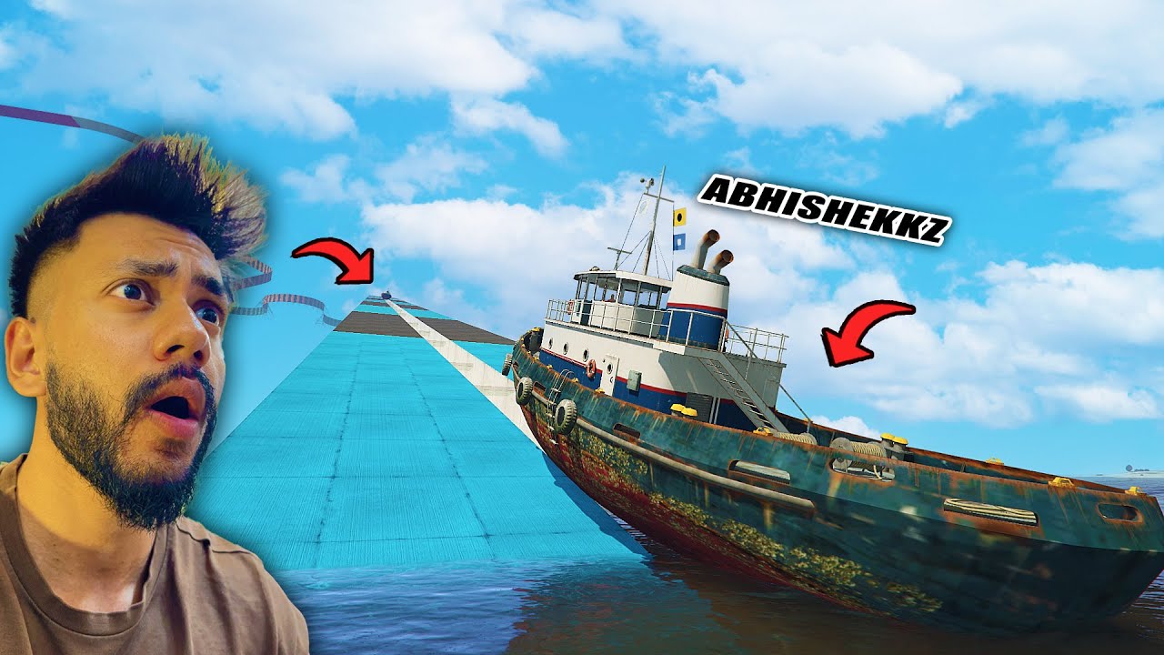 BAAP LEVEL BOAT⛵ PARKOUR WAS NOT FOR NOOBS 🤣 | GTA 5 PARKOUR RACE