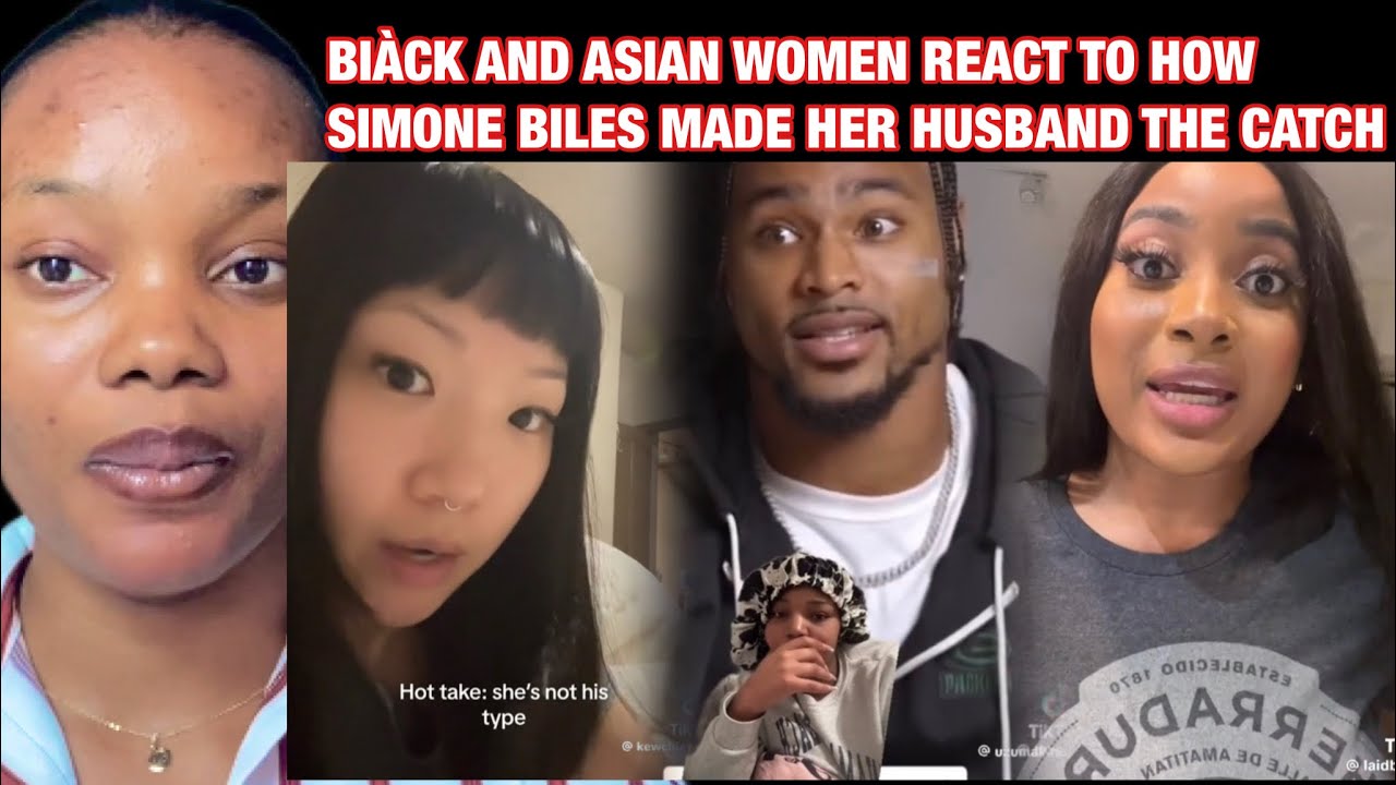 BLÁCK / ASIAN WOMEN REACT TO HOW SIMONE BILES CHASED HER HUSBAND