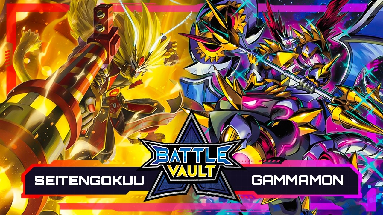 SeitenGokuumon kontra Gammamon i Proximamon | BATTLE VAULT EX12 | Digimon Card Game i TCG