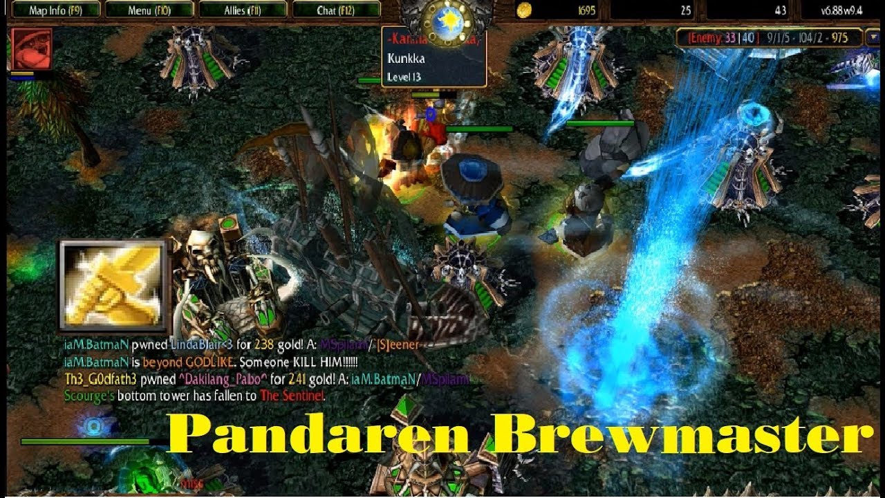 Dota 1 - Pandaren Brewmaster (Mangix) Gameplay
