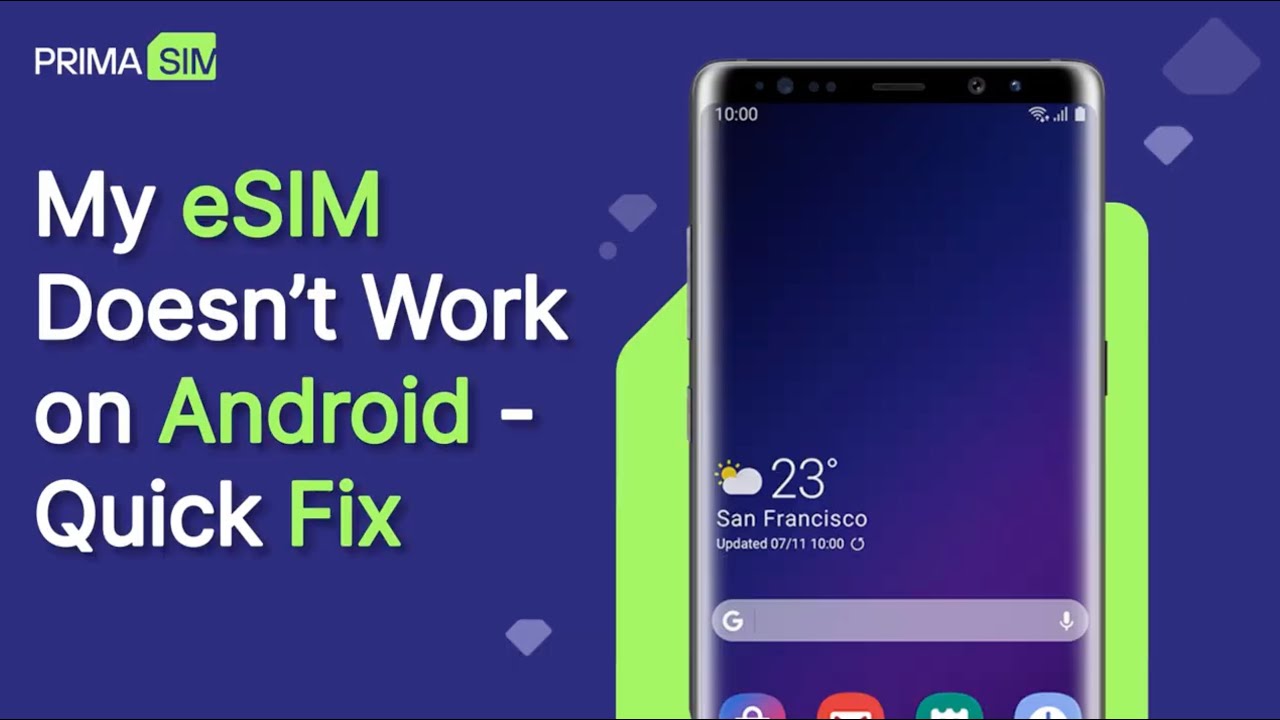 Why my eSIM Doesn&rsquo;t Work on Android &mdash; Quick Fix Guide @esim