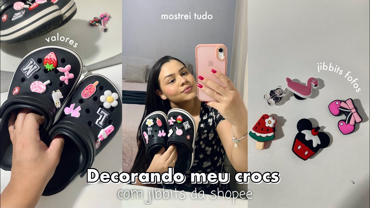 DECORANDO MEU CROCS | COMPREI JIBBITS NA SHOPEE, DEIXEI ELE A MINHA CARA
