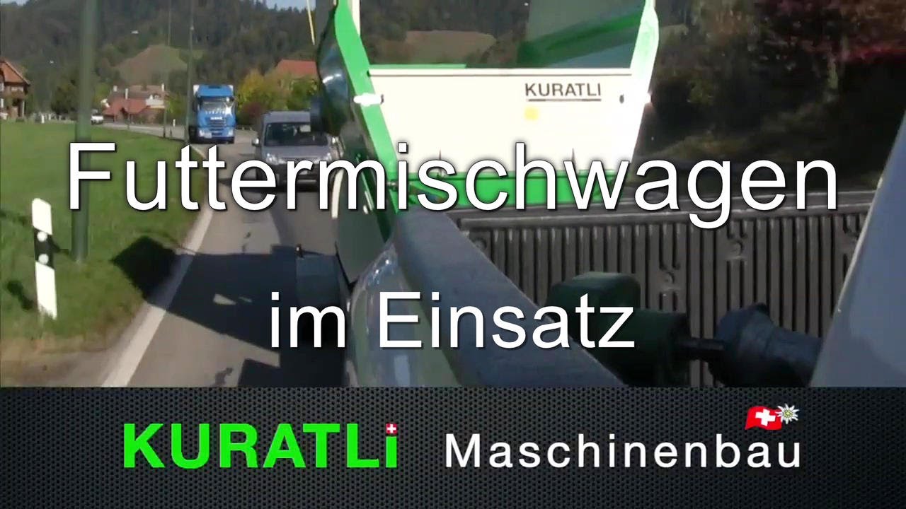 Selbstfahrender Futtermischwagen mit Elektro Antrieb von Kuratli-Maschinenbau
