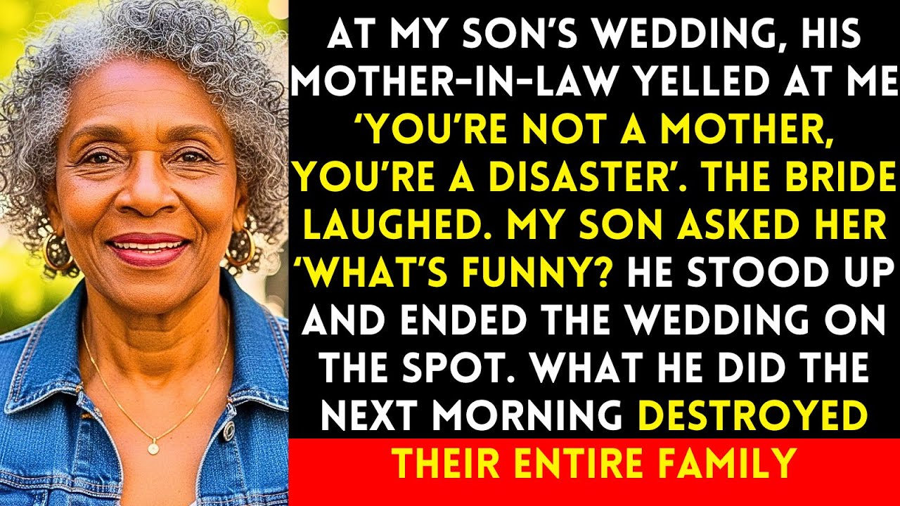 At My Son's Wedding His Mother-in-law Shouted 