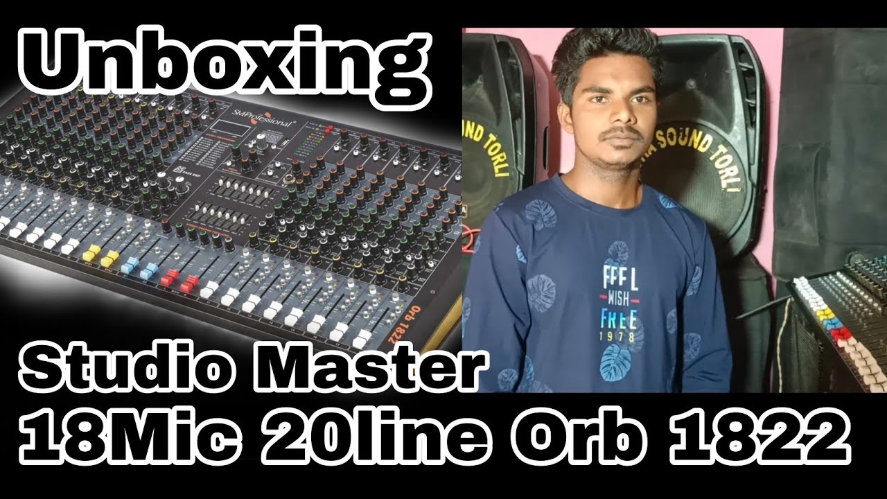 Studio master Orb 1822 Mixer Unboxing And Review 