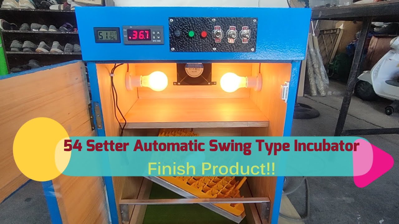 54setter/54 hatcher Automatic Swing type Incubator DEMO