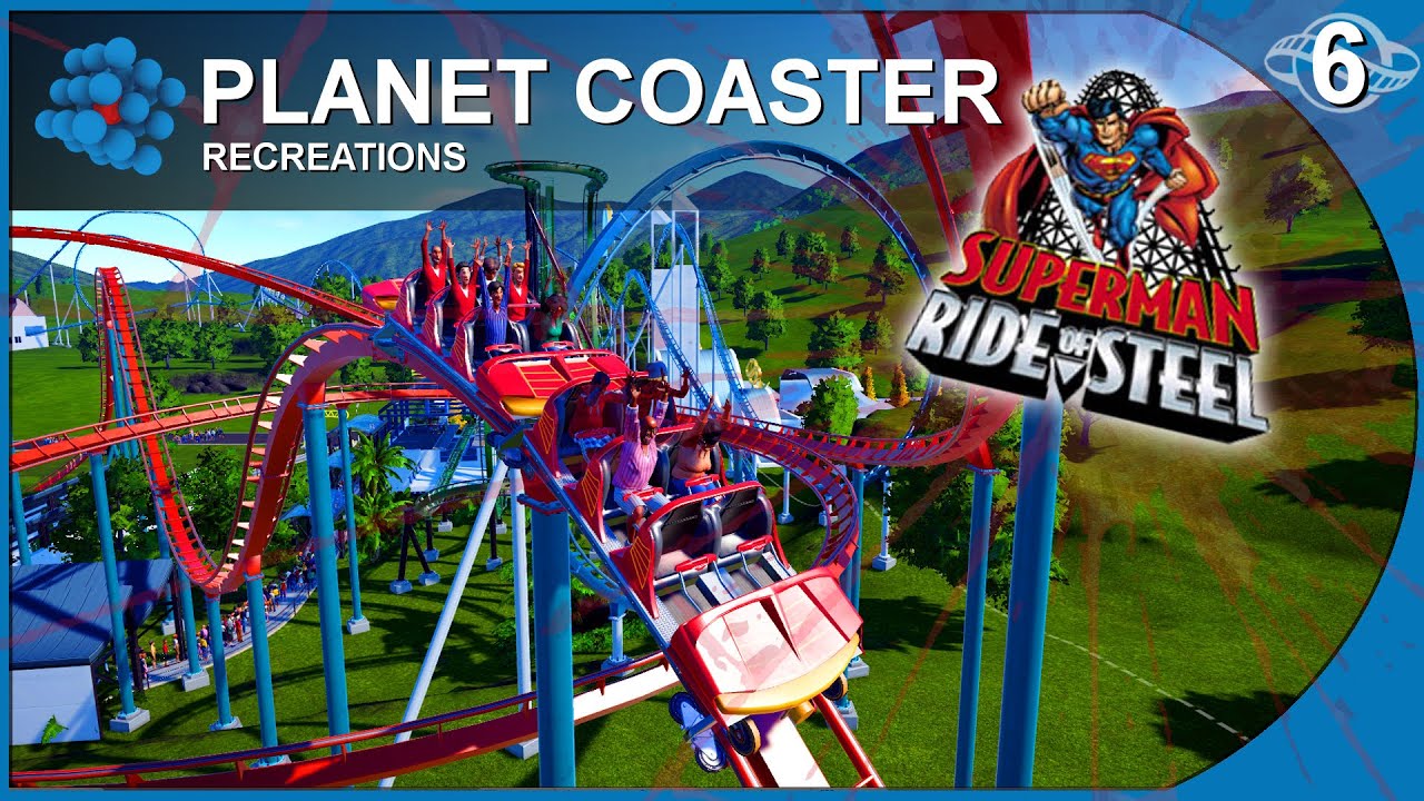 Planet Coaster - Recreations 06 - Superman - Six Flags New England USA