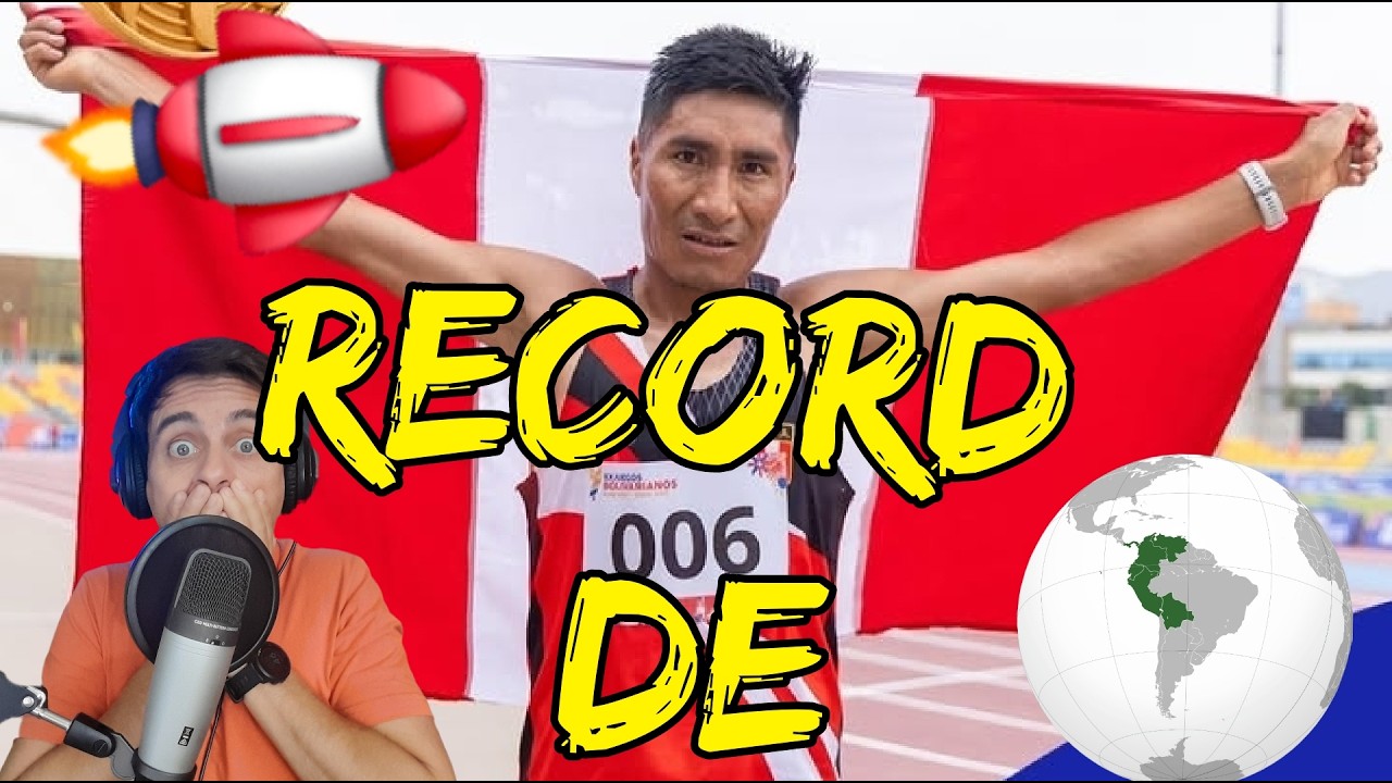 Walter Nina Ñaupa de PERU Récord y ORO en los 10000m de Los Juegos Bolivarianos 2025
