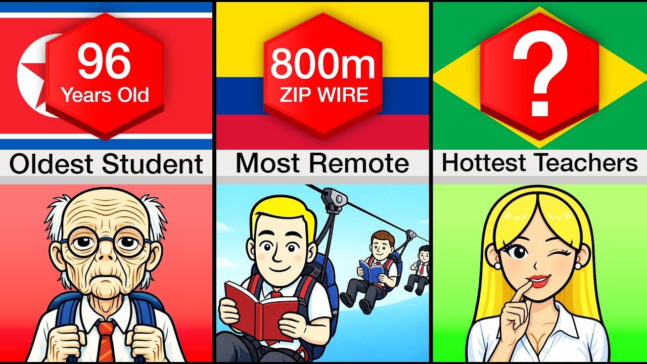 Comparison: School World Records By Country