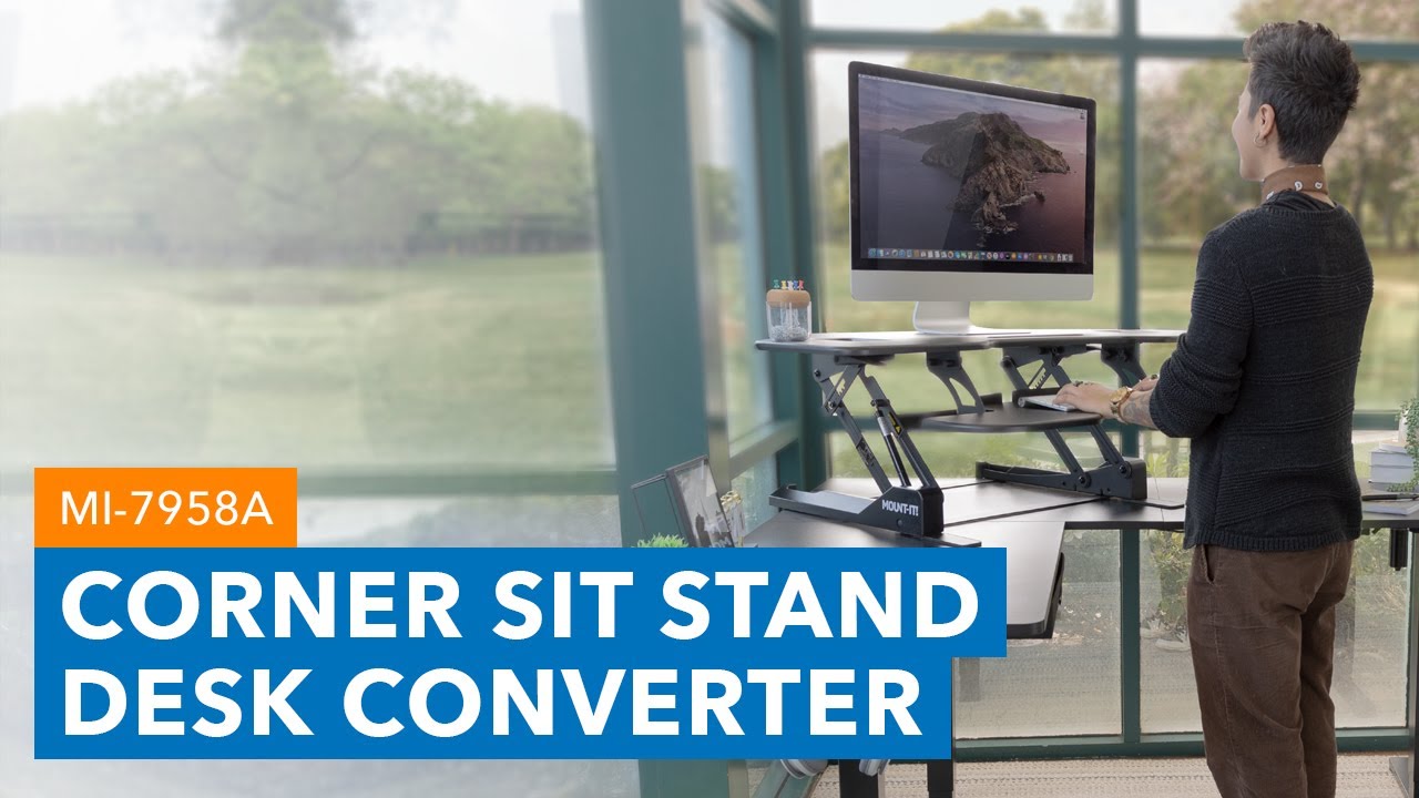 Corner Sit Stand Desk Converter| MI-7958 ( Features )