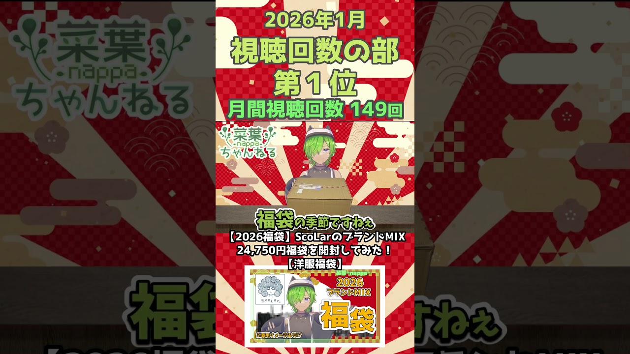 2026年1月の成績発表！【活動報告】 #Shorts