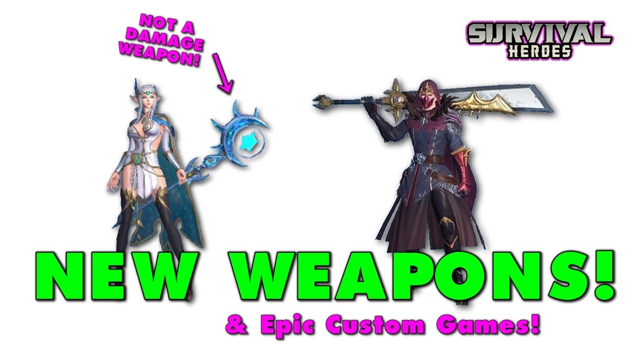 New Weapons, New Skins & Epic Custom Games! Survival Heroes Moba Battle Royale