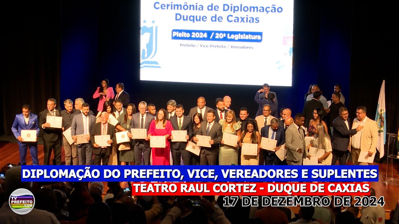 Diplomação do Prefeito, Vice-prefeita, Vereadores e Suplentes de Duque de Caxias - Eleições 2024
