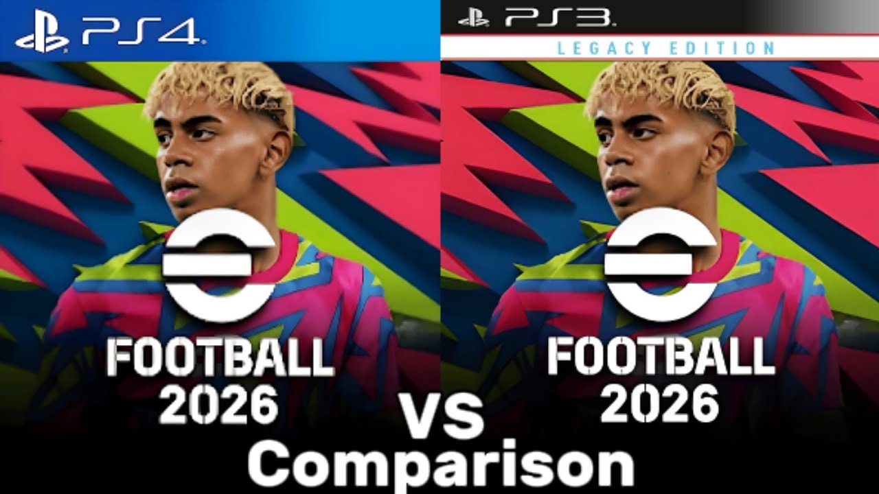 eFootball 2026 PS4 против PS3