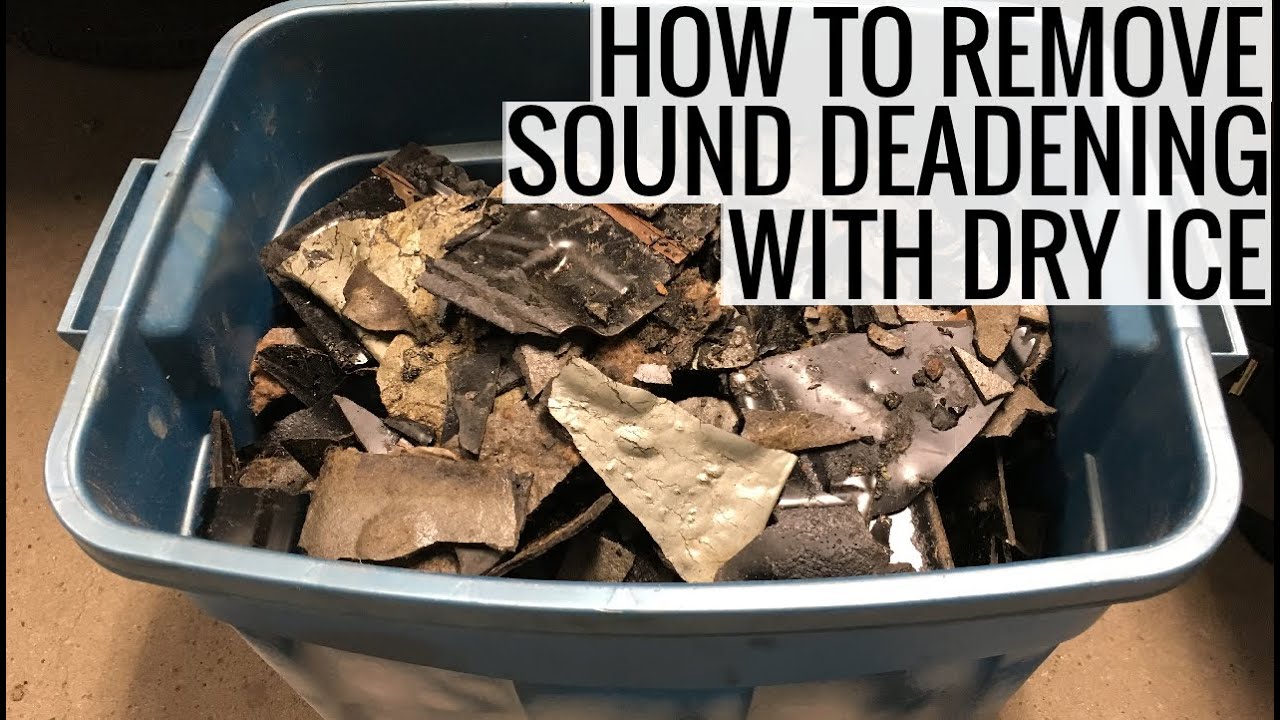 How To Remove Sound Deadening Using Dry Ice - RA24 Celica Project