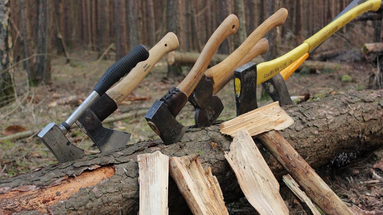 Axe Madness! Using 7 different Axes & Hatchets in the Woods + Camp Fire Cooking