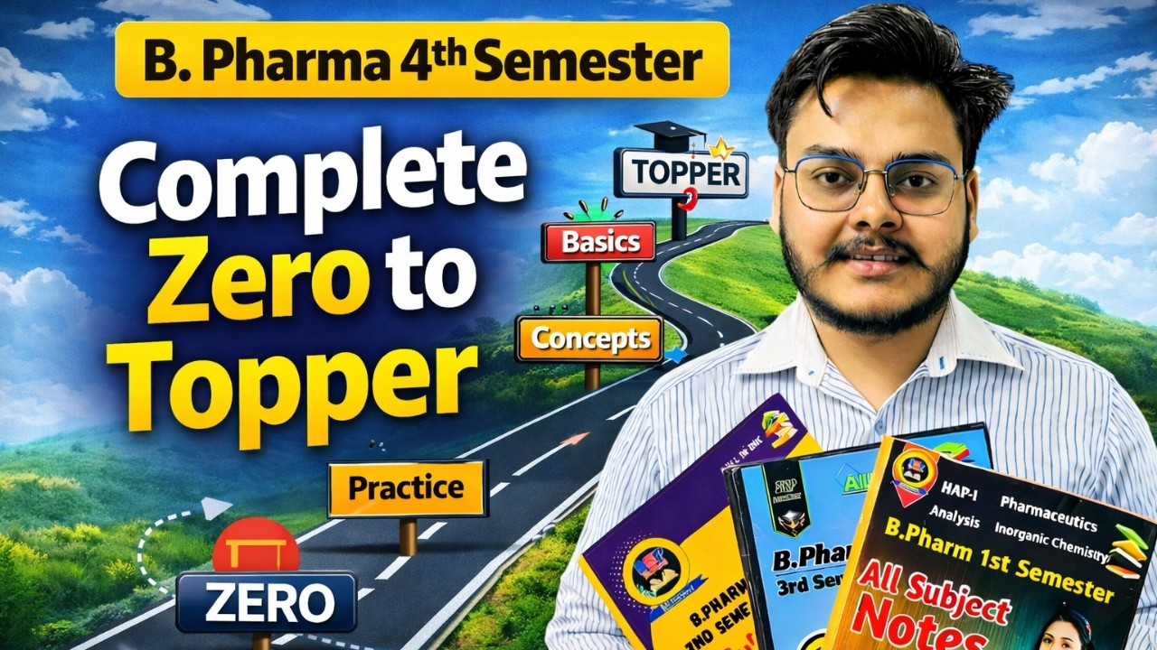 B. Pharma 4th Semester Complete Roadmap | Zero to Topper Strategy | Punit Sir