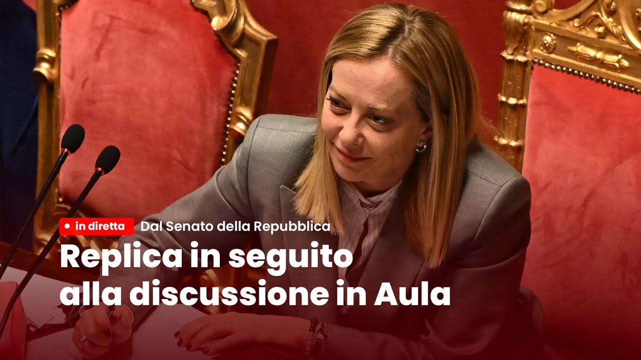 🔴 Replica a seguito della discussione al Senato sulle Comunicazioni in vista del Consiglio europeo.