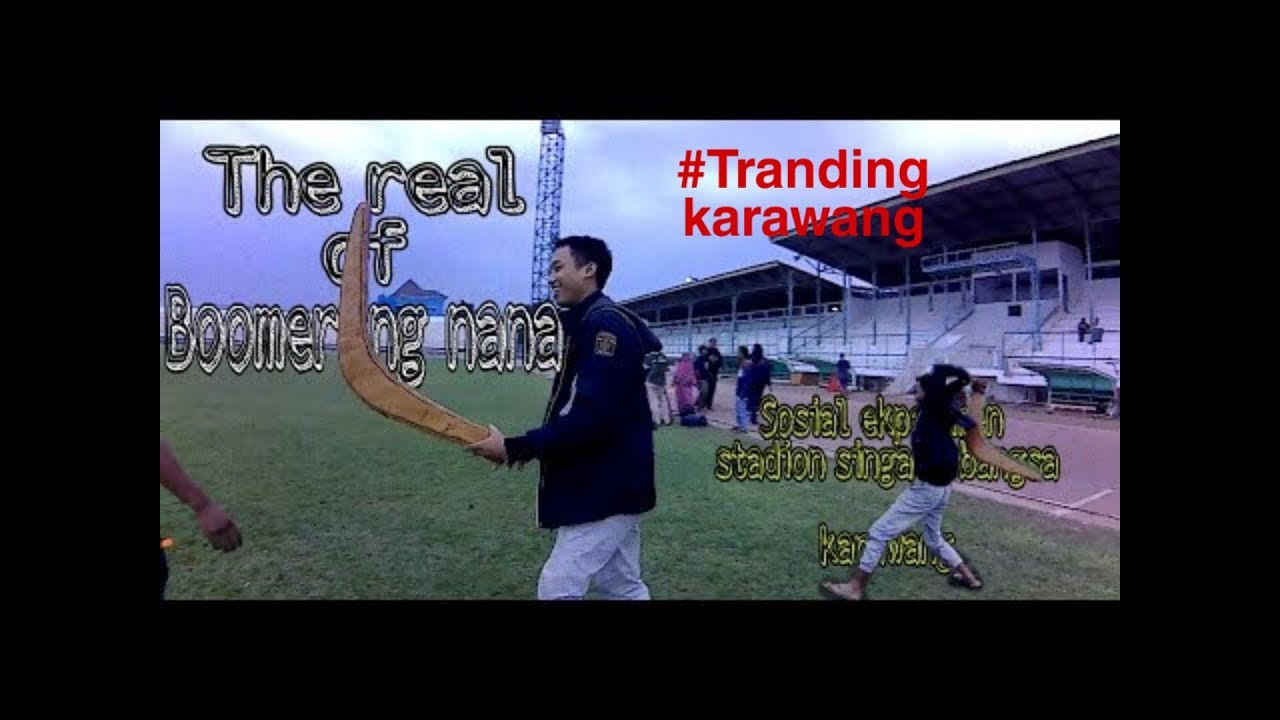 Sosial ekperimen bumerang terbesar melintas di stadion singaperbangsa karawang || real of boomerang
