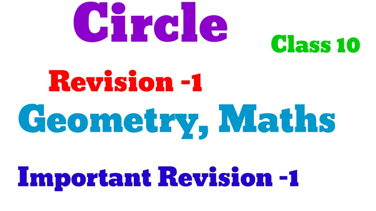 Circle | Geometry  | Important Revision -1 | Maths | Revision -1 | @ educational stream -z4h |10 th